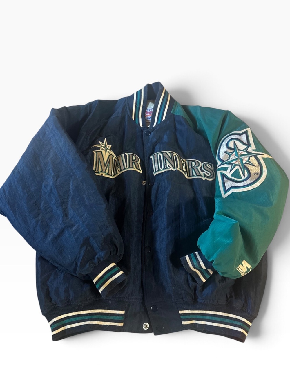 Vintage Colorblock mariners Jacket - Navy & Teal
